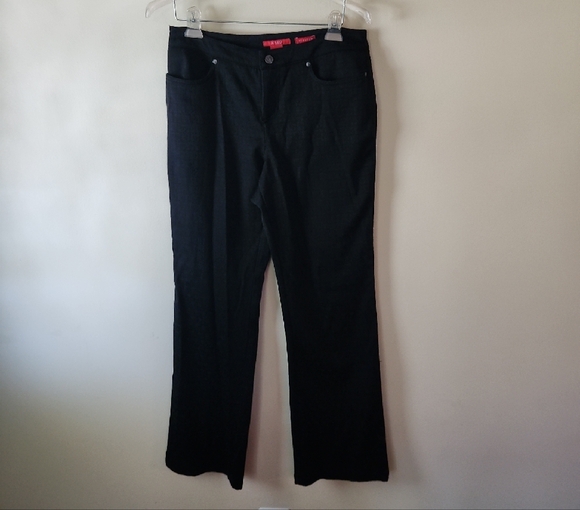 Anne Klein Black Wide Leg Pants - Picture 2 of 6